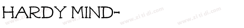 hardy mind字体转换